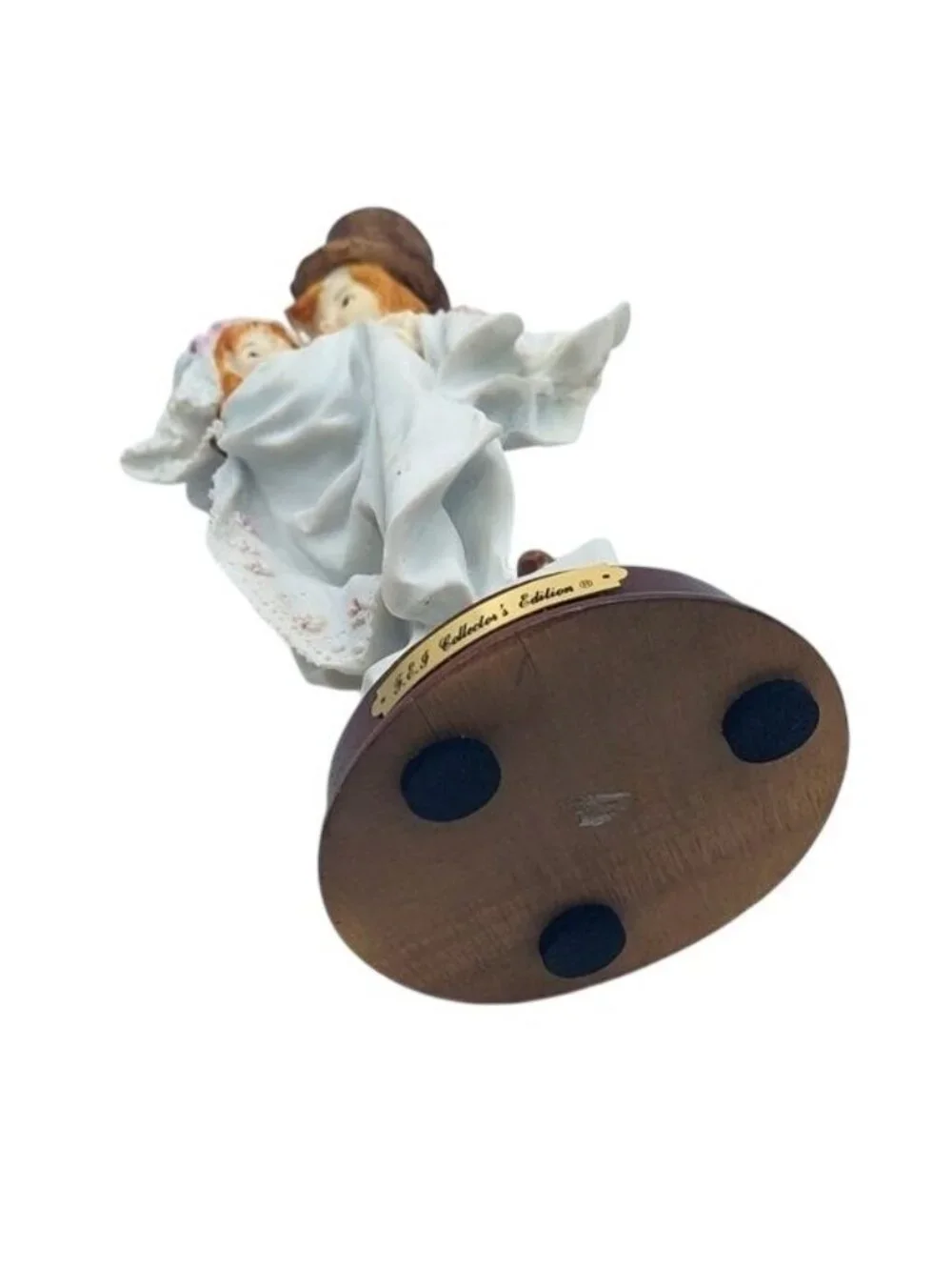Just Married Porcelain Bride & Groom Crossing the Threshold Collectors Figurine